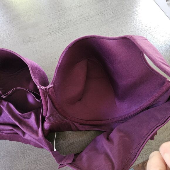 Lane Bryant Cacique Bra Lightly Lined Balconette Purple 52DD - Picture 2 of 7